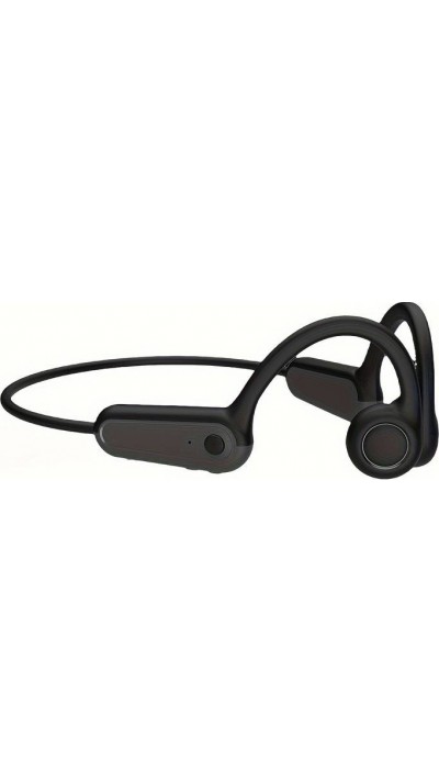 Stylische kabellose Bluetooth-Knochenleitungs-Kopfhörer für Sport - Laufen - Radfahren - Fitness - Schwarz