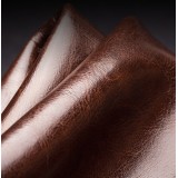 Fourre iPhone 15 - Flip Qialino cuir véritable - Brun