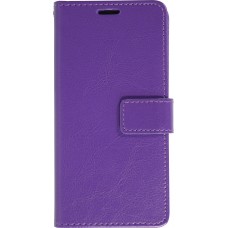 Fourre iPhone 16 Plus - Premium Flip cuir lisse porte-cartes - Violet