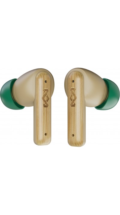 House of Marley Little Birds Bluetooth 5.3 TWS In-Ear kabellose Kopfhörer Bamboo - Beige