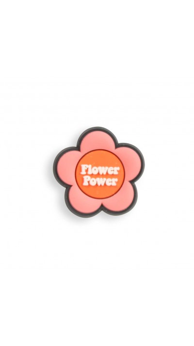 Charm bijou 3D pour coque avec trous style Crocs - Flower Power Flower