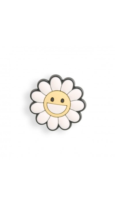 Charm bijou 3D pour coque avec trous style Crocs - Happy Smiling Flower