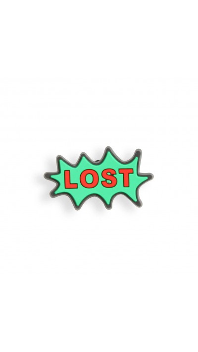 Charm bijou 3D pour coque avec trous style Crocs - LOST Letters