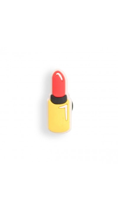 Charm bijou 3D pour coque avec trous style Crocs - Red Lipstick