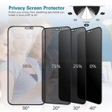 Tempered Glass Privacy iPhone 12 mini - Vitre de protection d'écran anti-espion en verre trempé