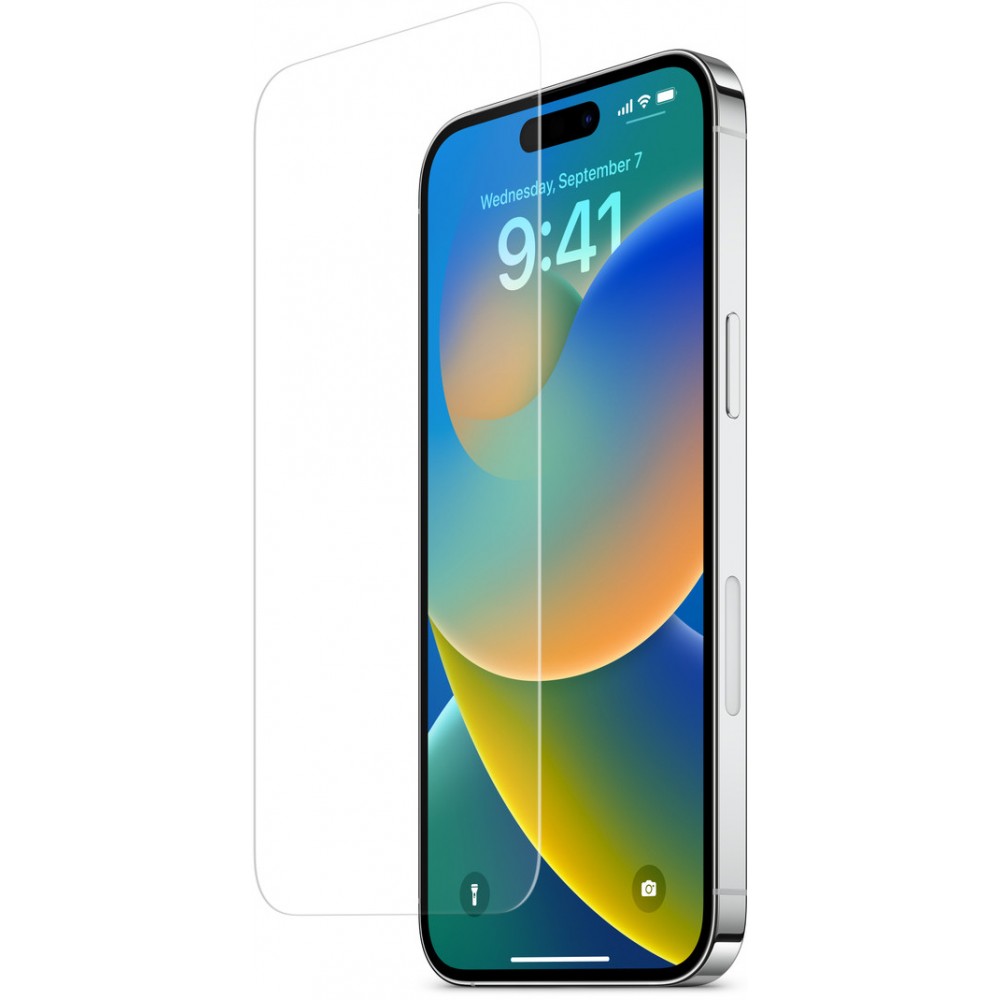 Tempered Glass iPhone 15 Plus - Vitre de protection d'écran en verre trempé
