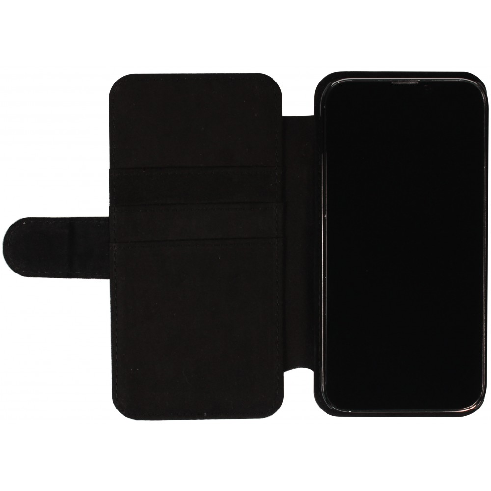 iPhone 12 Pro Max Case Hülle - Wallet schwarz Fussballtrikot Slowenien