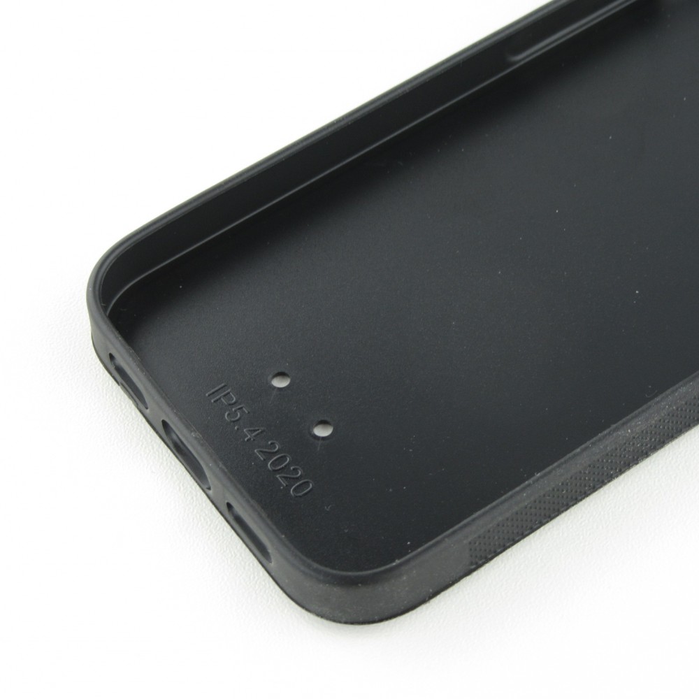 Coque iPhone 12 mini - Silicone rigide noir Astro balançoire