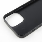 Coque iPhone 12 mini - Silicone rigide noir Astro balançoire