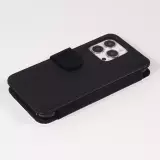 Coque iPhone 14 Pro - Wallet noir Noël 2024 Camion Sapin