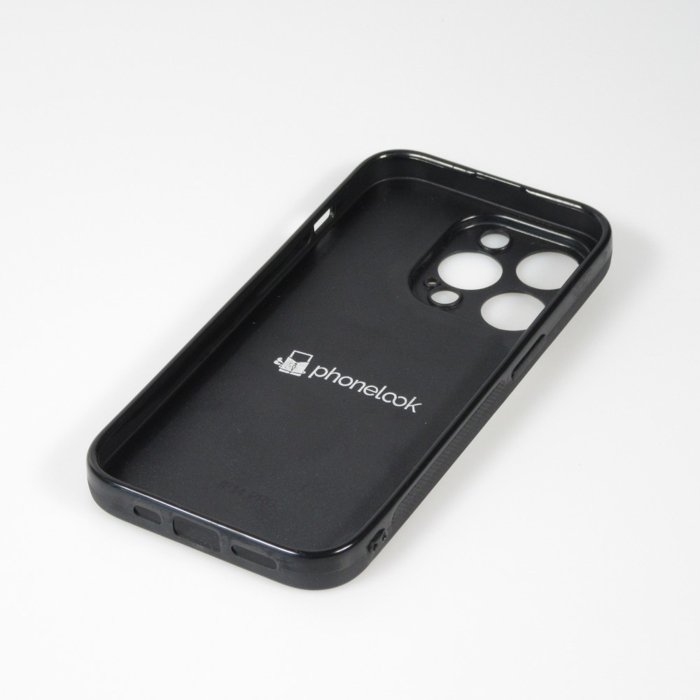 iPhone 15 Pro Max Case Hülle - Silikon schwarz Spanien 2022 personalisierbares Fußballtrikot