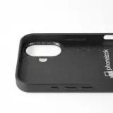 Coque iPhone 16 Plus - Silicone rigide noir Noël 2024 Camion Sapin