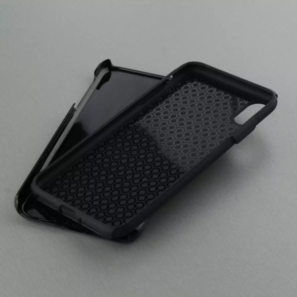 Coque iPhone Xs Max - Hybrid Armor noir Noël 2024 Camion Sapin