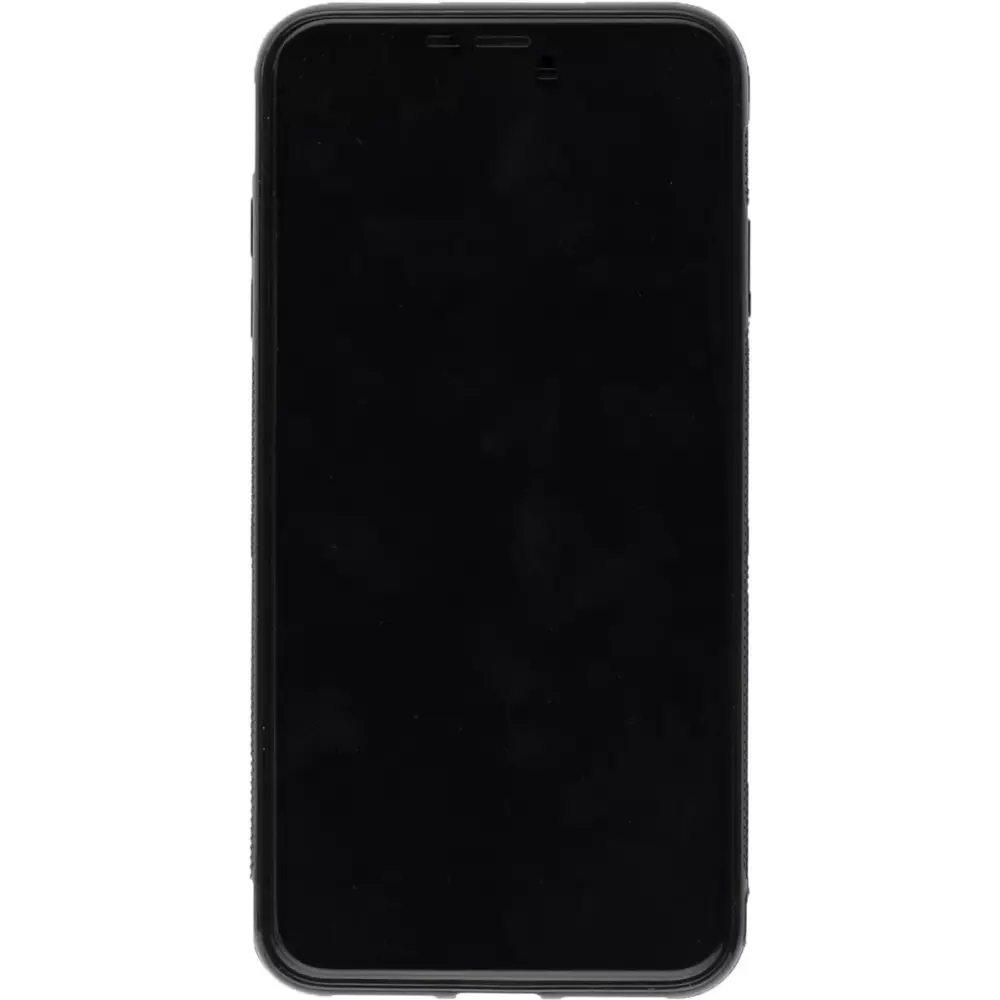 Coque iPhone Xs Max - Silicone rigide noir Noël 2024 Camion Sapin