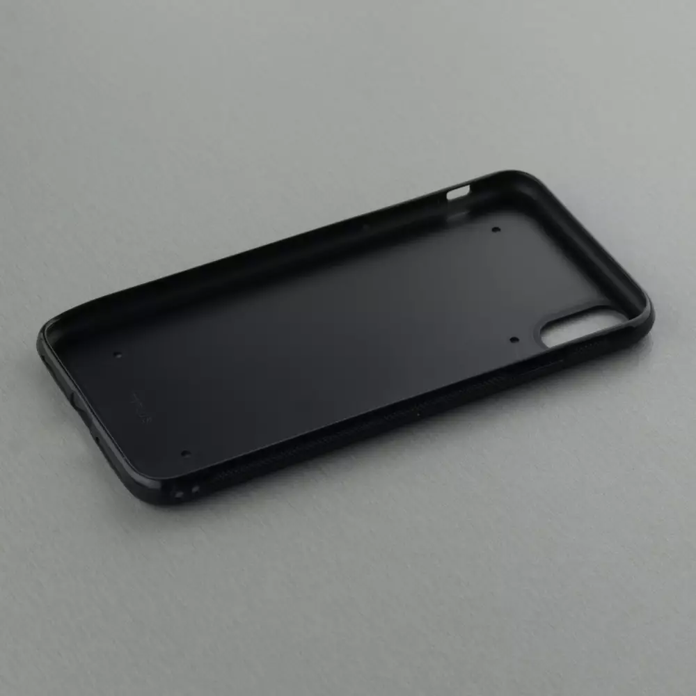 Coque iPhone Xs Max - Silicone rigide noir Noël 2024 Camion Sapin