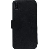 Coque iPhone Xs Max - Wallet noir Noël 2024 Camion Sapin