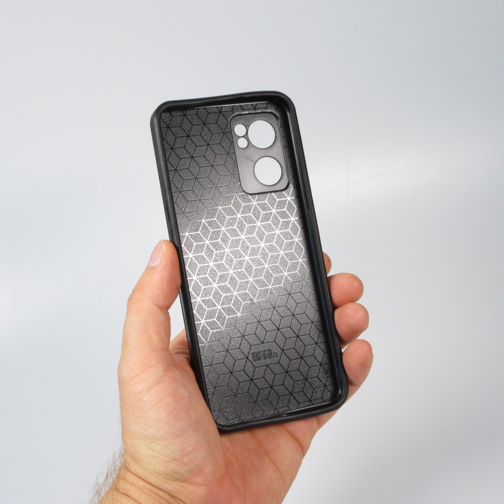 OPPO Reno7 5G Case Hülle - Silikon schwarz Turtles lines on black